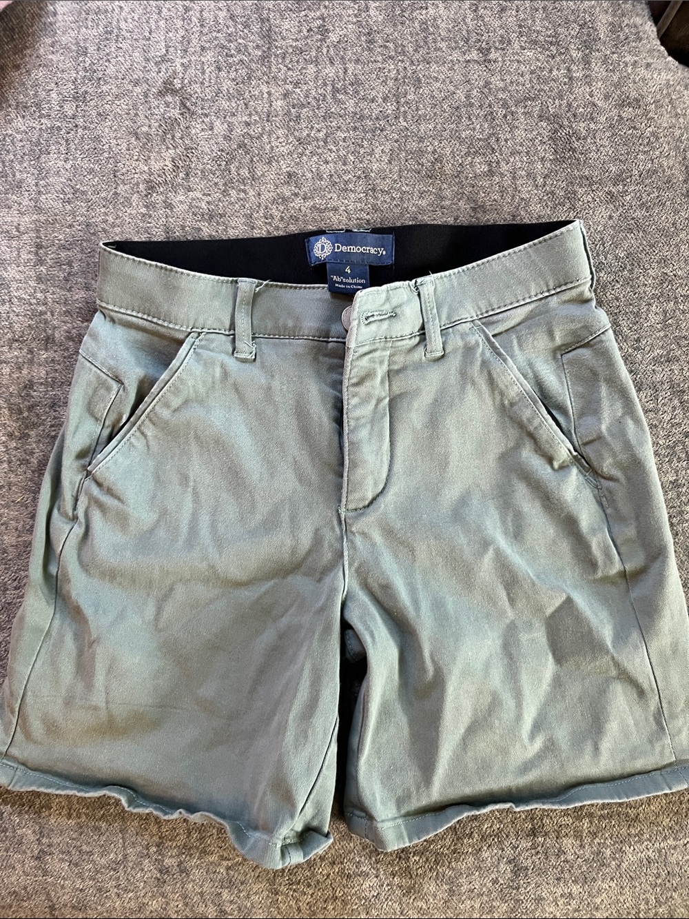 Democracy Olive Green Flat-Front Men’s Shorts